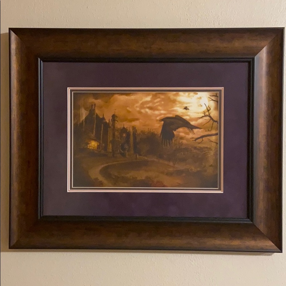 Haunted Mansion Print with Frame